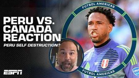 &#39;PERUVIAN SELF DESTRUCTION!&#39; 😳 - LME&#39;s REACTION to Peru&#39;s loss to Canada | Futbol Americas