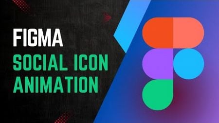 Figma Social Icon Animation | Figma Design | figma animation | figma tutorial