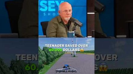 Teenager Saved Over 60.000 DOLLARS😱 #daveramsey #finance #money #shortvideo #wealth
