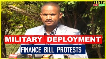 Babu Owino addresses Ruto after his speech on Finance Bill Protesters &amp; KDF Military Deployment