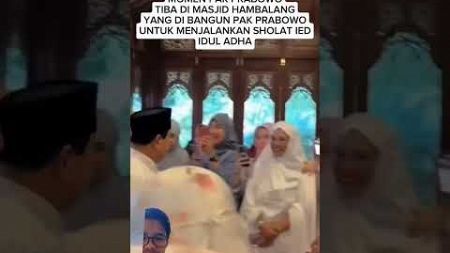 Momen Pak Prabowo Sholat Idul Adha Bareng Masyarakat #politik #memes