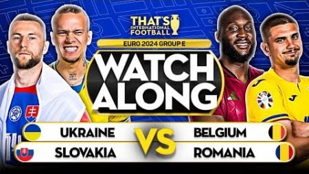 UKRAINE vs BELGIUM &amp; SLOVAKIA vs ROMANIA! EURO 2024 Double Watchalong Mark GOLDBRIDGE LIVE