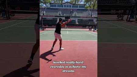 My tennis dream. Started from the bottom..
