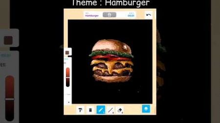 Theme : Hamburger #roblox #art #drawing #painting #illustration #games #shorts
