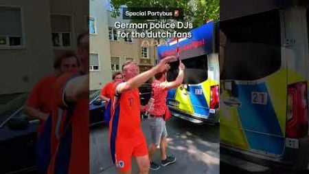 How beautiful is the #EURO2024 🥹? Police and football fans celebrate together! #football #dutch