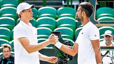 Novak Djokovic vs Jannik Sinner | First Practice On Centre Court | Wimbledon 2024