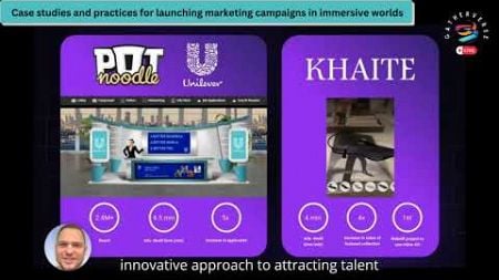 Case studies and practices for launching marketing campaigns in immersive worlds