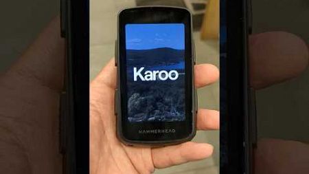 SRAM傘下になったHammerheadのサイクルコンピューター「Karoo3」の初回立ち上げの画像です。キレイですね😉 #ロードバイク #hammerheadrides #karoo