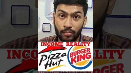 Burger king &amp; Pizza Hut income reality #buisness #startup #marketing