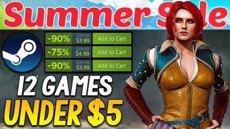 STEAM SUMMER SALE 2024 - AWESOME PC GAME DEALS UNDER $5!