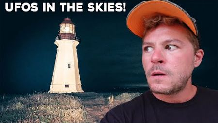 OVERNIGHT CAMPING TRIP GONE WRONG at HAUNTED LIGHTHOUSE | I Saw a UFO in the Night&#39;s Sky