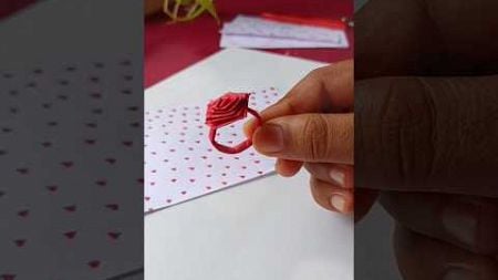 Rose ring 💍🌹#birthday #papercraft #craft #gift #diy#diycraft #shortsfeed #short