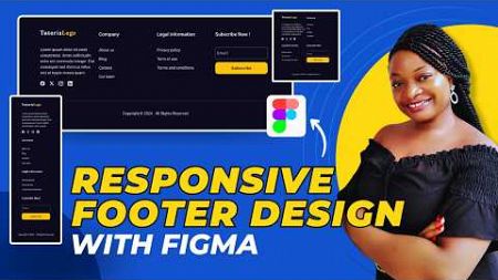 How to design a responsive footer with figma
