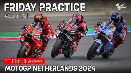 🏁 Friday Practice MotoGP Netherlands 2024 | #DutchGP TT Circuit Assen