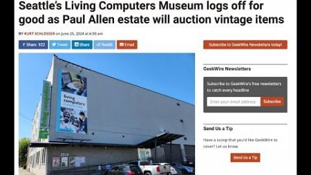 The Living Computing Museum Is Shutting Down, and the Internet Archive Lost Their Court Case