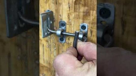Simple idea with gate latch lock # mechanism lock # DIY # Craft