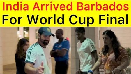 Exclusive 🛑 Team India arrived Barbados for final | Rohit and co arrival after win semi final v ENG