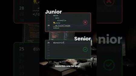 junior Vs Senior Fronted developer. #webdevelopment #programming #javascript #html #css #webdesign .