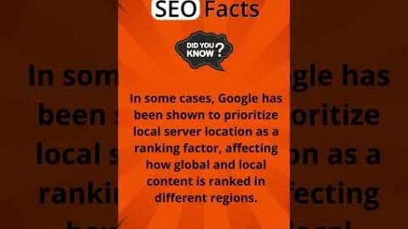 🤯 SEO Fact #77 : In some cases, Google has been shown to prioritize...