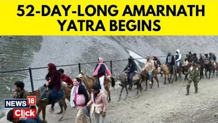 Amid Tight Security And Chants, Pilgrims Embark On Sacred Amarnath Yatra In Kashmir | N18V