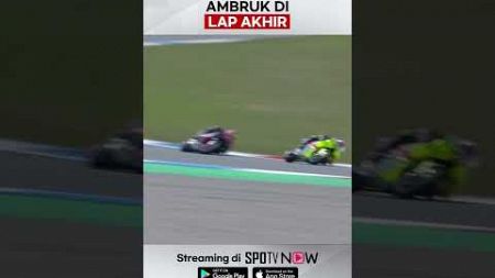 #MotoGP 🏍 - Tinggal beberapa tikungan lagi nyampe finish, Pak RT malah crash 😭 #DutchGP