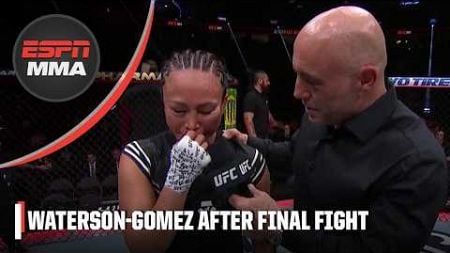 Michelle Waterson-Gomez gives emotional interview after last MMA fight at #UFC303 | ESPN MMA