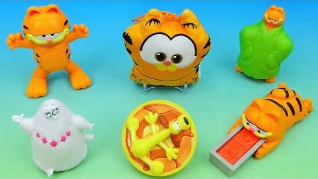 2024 THE GARFIELD MOVIE set of 6 BURGER KING COLLECTIBLES VIDEO REVIEW