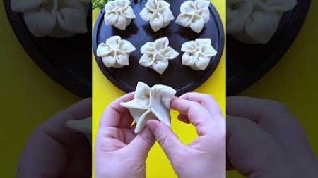 #Pure handmade food production #Sharing how to make flower dumplings #Learn to make for your family