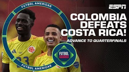 Colombia advances to quarterfinals after 3-0 victory over Costa Rica 😤 | Futbol Americas