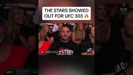 The stars SHOWED OUT 🍿 #UFC303 #shorts