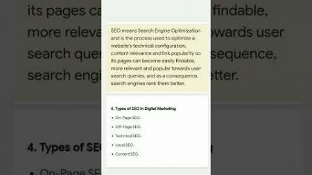 what is SEO|| what are it&#39;s types || types of SEO