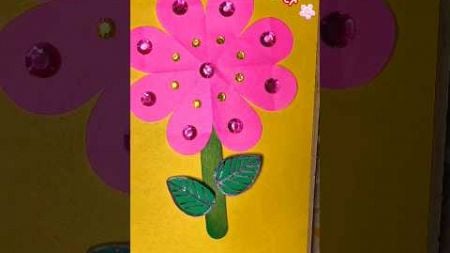 Easy Flower craft, New Creative Craft ideas for kids #flowers #trending #diy #youtube #art #shorts