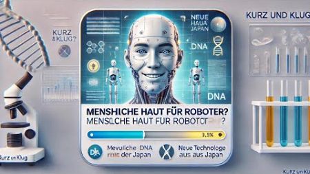 Revolution in der Robotik 🤖: Menschliche Haut für Roboter! 🌟 #Technologie #Forschung #Japan