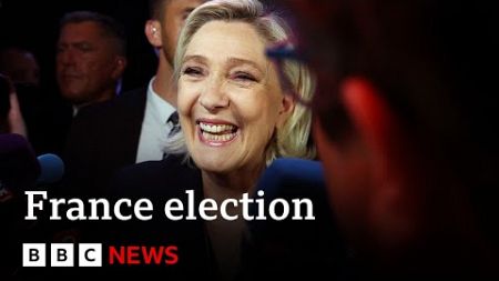 France’s far right celebrates lead after first round of parliamentary elections | BBC News