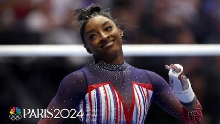 Simone Biles secures Olympic bid in DOMINANT Trials performance | NBC Sports