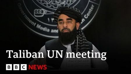 Afghanistan&#39;s Taliban government representatives meet UN in Qatar | BBC News