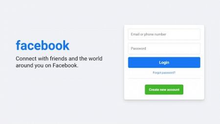 How To Create Responsive Facebook Login Page Design Using Only HTML And CSS | Codelingo Tutorial