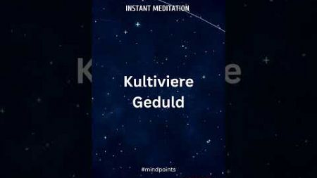 Instant Meditation | Entspannung Psychologie Gesundheit Selbstliebe - Youtube #shorts