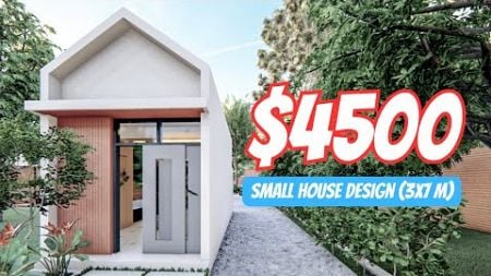 (3x7 Meters) small house design | Small 1 Bedroom House