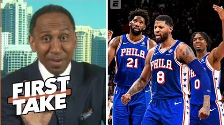 FIRST TAKE | Sixers are a LEGIT - Stephen A on Paul George joining Embiid in pursuit of an NBA title