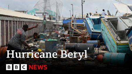 At least one dead as Hurricane Beryl batters Caribbean | BBC News