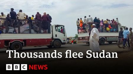 Sudan crisis: Thousands flee as violence escalates in West Darfur province | BBC News