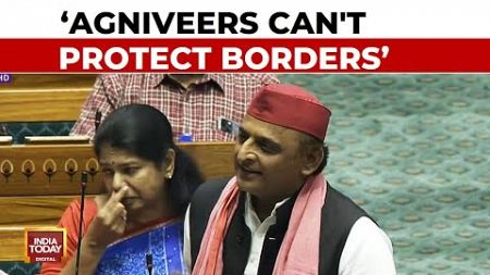 &#39;We Will Never Accept Agniveer&#39; Akhilesh Yadav&#39;s Fiery Attack On BJP In Parliament | India Today