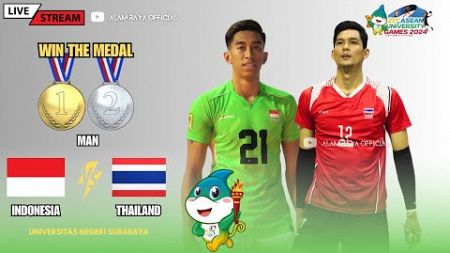 🔴 FINAL : Man&#39;s volleyball INDONESIA VS THAILAND || 21’’ST ASEAN UNIVERSITY GAMES 2024
