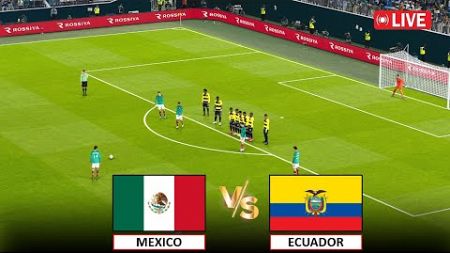🔴LIVE : MEXICO vs ECUADOR LIVE FOOTBALL MATCH TODAY I COPA CUP 2024 I eFOOTBALL Pes 21 Gameplay