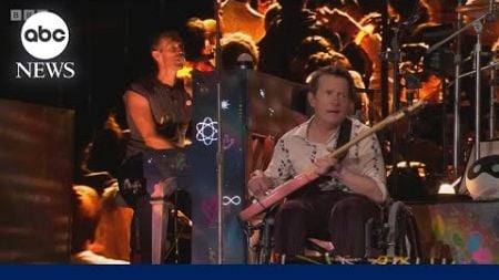 Michael J. Fox joins Coldplay on stage in surprise music festival performance