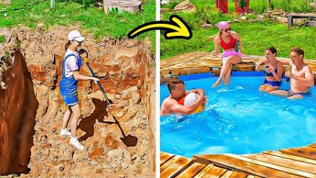 Building Amazing DIY Swimming Pool Step By Step