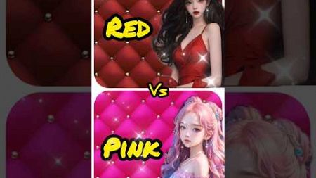 Pink vs red #fashion #choose #gift #challenge #shortsviral