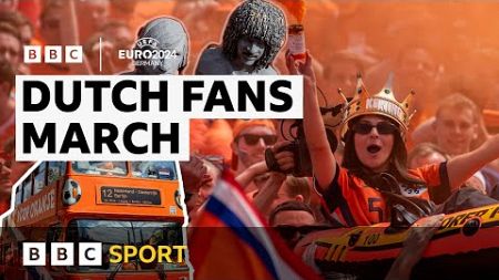 Inside Netherlands fans&#39; viral &#39;bouncing&#39; celebrations | Uefa Euro 2024 | BBC Sport