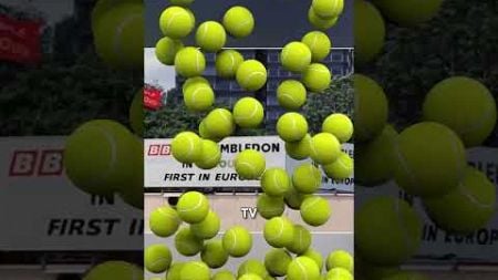 The reason why tennis balls changed from white to yellow 🎾📺 #shorts
